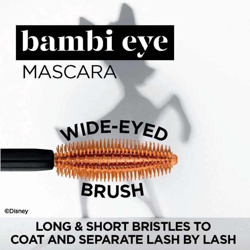 L'Oreal Paris Bambi Eye Washable Mascara, Doe Eyes, Lasting Volume, Length & Lift, Definition, No Clumping, No Smudging, Washable Blackest Black , 0.28 Fl. Oz., 1Count L'Oreal Paris Store