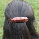 Yeshan Hair Barrettes for Women Simple Retro Large French Barrettes Acrylic Resin Hair Clips for Thick Hair,pack of 6 Yeshan