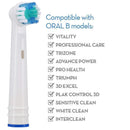 Replacement Toothbrush Heads for Oral-B, 4 Pack Replacement Heads Compatible with Oral B Braun Electric Toothbrush Mailink