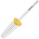 PANA Nail Carbide 5 in 1 Bit - Two Way Rotate use for Both Left and Right Handed - Fast remove Acrylic or Hard Gel - 3/32" Shank - Manicure, Nail Art, Drill Machine (Double Coarse - 2XC, Silver) PANA