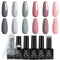 Beetles Bridesmaid Beauty Classic Gel Nail Polish Set - Nude Gray Pink 6 Colors Wedding Gel Polish Kit Popular Nail Art Design Soak Off LED Lamp Nail Polish Gel Manicure Kit New Year Holiday Gifts Set beetles Gel Polish
