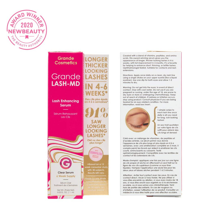 Grande Cosmetics GrandeLASH-MD Lash Enhancing Serum Grande Cosmetics