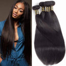 QTHAIR 12A Grade Brazilian Straight Human Hair(22" 24" 26" 28",400g,Natural Black) 100% Unprocessed Brazilian Virgin Hair for Black Women QTHAIR Store