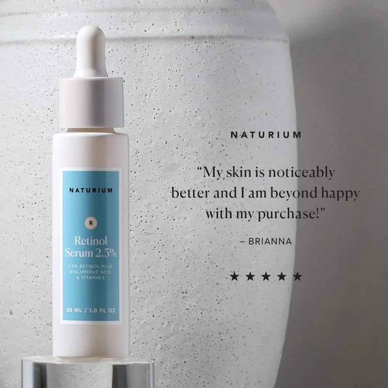 Retinol Complex Serum 2.5% - 1 oz, Boost Collagen, Smooth Skin, Even Skin Tone, Skin Clearing, Anti-Aging, Skin Repair Facial Serum with 2.5% Retinol Complex Plus Hyaluronic Acid by Naturium Naturium Store