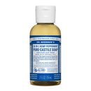 Dr. Bronner’s - Pure-Castile Liquid Soap (Peppermint, Travel Size, 2 ounce) - Made with Organic Oils, 18-in-1 Uses: Face, Body, Hair, Laundry, Pets and Dishes, Concentrated, Vegan, Non-GMO Dr. Bronner's