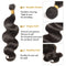 20 Inch Human Hair Weft Sew In Natural Black Brazilian Hair 3 Bundles Long Body Wave Unprocessed Hair Weave Extensions for Women 20"x3