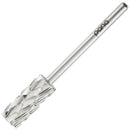 USA PANA Professional 3/32" Shank Size - Flat Top Small Barrel Carbide Bit - 5X Coarse Grit to Extra Fine Grit - Gold, Silver, DLC Black - Nail Drill Bit for Dremel Machine (5x Coarse, Silver) PANA