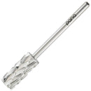 USA PANA Professional 3/32" Shank Size - Flat Top Small Barrel Carbide Bit - 5X Coarse Grit to Extra Fine Grit - Gold, Silver, DLC Black - Nail Drill Bit for Dremel Machine (5x Coarse, Silver) PANA