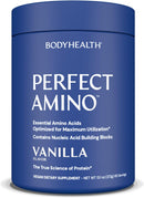 BodyHealth PerfectAmino Powder - BCAA and EAA Powder for Pre and Post Workout - Amino Acid Energy Drink for Men and Women to Support Lean Muscle and Recovery - Strawberry - 30 Servings Infinity Warehouse