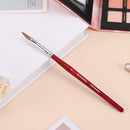 Accmor Kolinsky Acrylic Nail Brush, 3D Nail Art Brush for Acrylic Powder, 100% Kolinsky Nail Art Brush Professional Salon Quality (Size