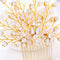 Aukmla Bride Wedding Hair Combs Crystal Hair Piece Flower Hair Accessories Decorative for Women and Girls Aukmla