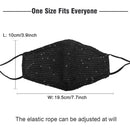 Sparkly Mesh Face Mask Reusable Face Bandanas Decorative Halloween Nightclub Costume Party Masks for Women (Black + Blue) Auriviz