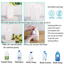 2 Pack Foaming Soap Dispenser 15oz Refillable Foam Liquid Hand Soap Empty Plastic Pump Bottle Container for Bathroom Vanities, Kitchen Sink, Hospital, Clinic - White 450ml WEIYON
