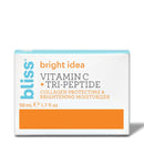 Bliss Bright Idea Vitamin C & Tri-Peptide Collagen-Protecting & Brightening Moisturizer, Hydrates & Brightens Skin, Diminishes Dark Spots, Boosts Skin’s Natural Elasticity, Cruelty-Free & Vegan, 1.7 oz Bliss Store
