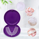 (2 Pack) Retainer Case,Solid Orthodontic Retainer Case-purple ZIZNBA