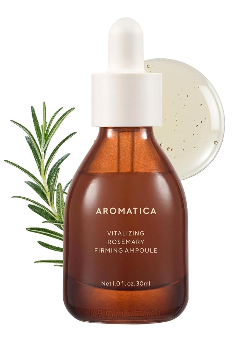 AROMATICA Vitalizing Rosemary Firming Ampoule Serum 30ml - Skin Revitalizing Retinol Serum for Face, Moisturizing & Strengthening Skin Barrier Infinity Warehouse