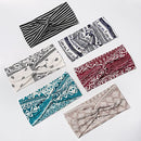 6 Pack Wide Boho Headbands for Women - Soft Yoga Elastic Hair Bands for Girls Workout Running Sport Headwrap Non-slip Breathable (Patterned) Artilady