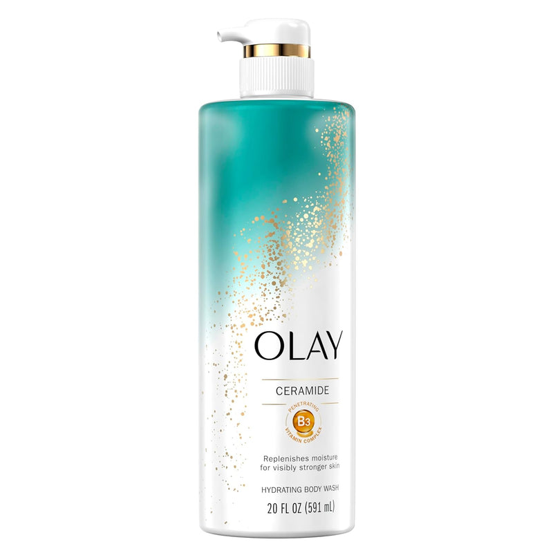 Olay Cleansing & Strengthening Women's Body Wash with Ceramide and Vitamin B3 Complex 20 fl oz (Pack of 4) Infinity Warehouse