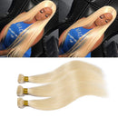 613 Blonde Hair Bundles Weft Unprocessed Brazilian Virgin Human Hair Weave Grade 7A Quality Brazilian Hair Extensions Weave Weft Thick Straight 14" / 14 inch