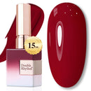 Double Rhythm Translucent Gel Polish Sheer Neutral Natural Light Milky Same Color Same Bottle 15ML Jelly UV Polish Nail Art DIY at Home (Jelly Nude Brown-A1492) Infinity Warehouse