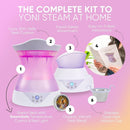 Yoni Steam Seat Set for Feminine Wellness & Self-Care - Vaginal Steamer with SteamSafe Temperature Control & Near Infrared & Red Light Therapy - V Steam at Home Kit with Yoni Herbs for Steaming Infinity Warehouse