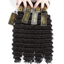 QTHAIR 12a Grade Brazilian Deep Wave Human Hair Bundles/Closure/Frontal/Wigs 100% Unprocessed Brazilian Virgin Hair Deep Curly Hair (20",1 Bundle Only) QTHAIR