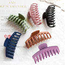 6Pcs 4 Inch Matte Plastic Hair Claw Clips,Large Nonslip Hair Claw Clips Strong Hold Thick Hair for Women and Grils(6 Color Available) LoveU