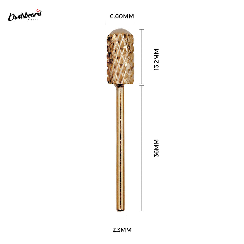 DASHBOARD BEAUTY Nail Drill Bit - Large Barrel Smooth Top with 2 Way Rotate use for Right & Left - 3/32" Shank Compatible with Any Efile Nail Drill - Ensure Safe Experience for Customers (XX Coarse) DASHBOARD BEAUTY