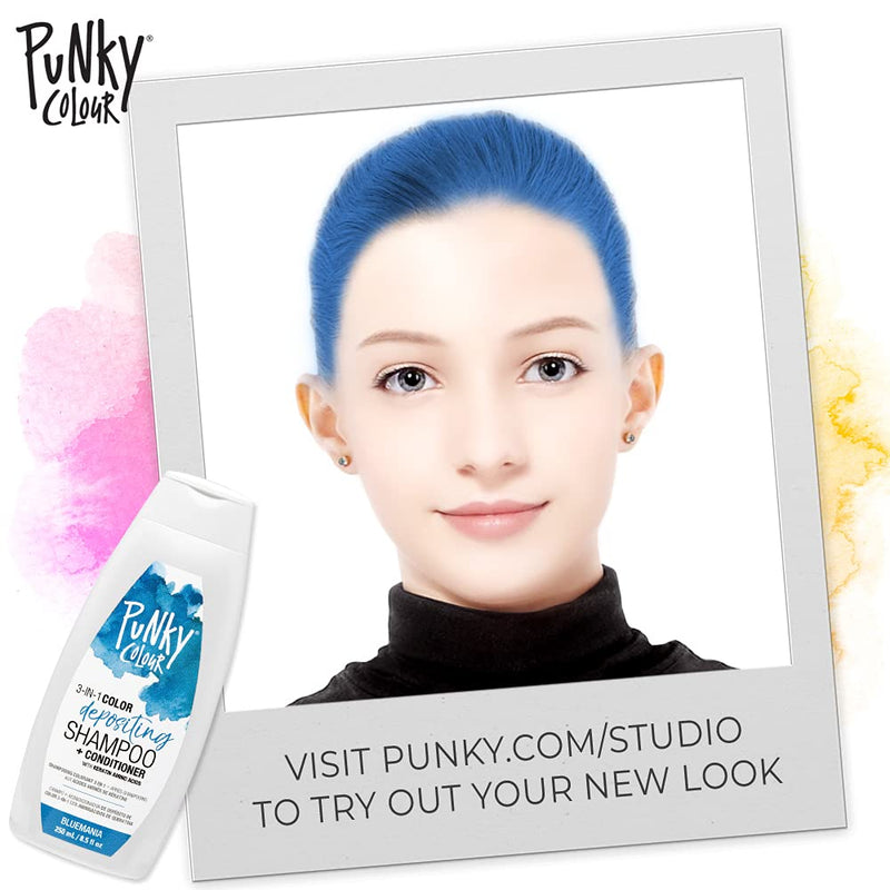 Punky Purpledacious 3-in-1 Color Depositing Shampoo & Conditioner with Shea Butter and Pro Vitamin B that helps Nourish and Strengthen Hair, 8.5 oz Punky