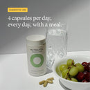 Nutrafol Women's Hair Growth Supplements, for Women 18-44 Years Old, Clinically Tested for Visibly Thicker, Stronger Hair, 100% Vegan Ingredients, Dermatologist Recommended - 1 Month Supply, 1 Pouch Infinity Warehouse