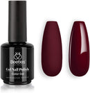 Beetles Gel Nail Polish 15ml Jacqueline Mahogany Full Maroon Red Fall Winter Color Gel Polish Set Soak Off LED Nail Lamp Gel Polish Nail Art Manicure Salon DIY Home Christmas Gel 0.5Oz beetles Gel Polish