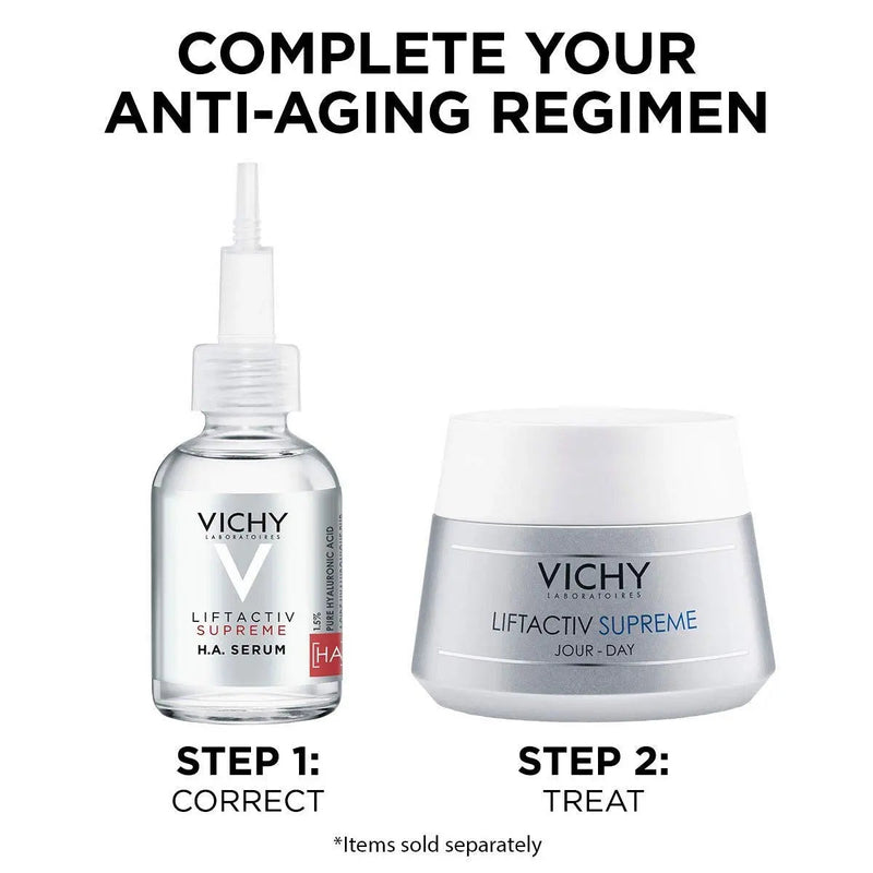 Vichy LiftActiv Supreme 1.5% Hyaluronic Acid Face Serum & Wrinkle Corrector, Anti Aging Serum For Face To Reduce Wrinkles, Plump, & Smooth, Suitable For Sensitive Skin Vichy