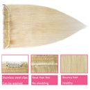 Hairro Clip in Hair Extensions 100% Human Hair