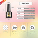 Gel Nail Polish Set 9 Pcs, Popular Nail Art Colors UV LED Soak Off Nail Gel Kit (6+3) Erarrow