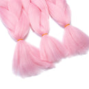 24 Inch Ombre Jumbo Braiding Hair Extensions Jumbo Braid Hair Ombre Long Jumbo Braids For Box Twist Braid Crochet Hair High Temperature Fiber 3 Tone Colored ( 5 Bundles, Pink ) S-noilite