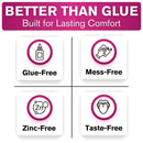 Cushion Grip Thermoplastic Denture Adhesive - Refits & Tightens Dentures | Works Like a Denture Reliner for Secure Fit & Comfort, Holds Up to 4 Days, Glue-Free, Waterproof & Zinc-Free, 1 oz (2 Packs) Infinity Warehouse