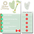 Radiant Harmony Jade Roller & Gua Sha - Jade Gua Sha Massage Tool as Face Massager - Jade Roller for Face as Skin Care Tools - Easy to Use Gua Sha Facial Tools - Arrives in a luxury box with guide (Jade Roller & Gua Sha) RADIANT HARMONY