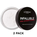 L'Oreal Paris Makeup Infallible Pro Sweep and Lock Loose Setting Powder, Translucent, 2 Count L'Oreal Paris