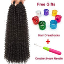 8 Packs Passion Twist Hair 18 Inch Passion Twist Crochet Hair For Black Women Water Wave Crochet Braiding Hair Extensions (1B) Angels Beauty