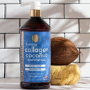 Arganatural Firming Collagen Coconut Shower Gel - 2 pack 32 oz bottle each Arganatural
