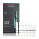 BABOR Active Night Ampoule Serum Concentrates, Hyaluronic Acid Serum, Hydrating Night Treatment, for Dry and Damaged Skin, Vegan, 0.28 oz. Infinity Warehouse