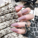 Asooll 24PCS Ballerina Matte Press on Nails Pink Fashion Long Oval False Nails Artificial Acrylic Full Cover Party Fake Nail Patches for Women and Girls Asooll