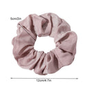 Silk Satin Scrunchies Women Hair Ties - Ivyu Big Scrunchy Ponytail Holder No Crease Hair Bands Soft Elastic No Hurt Your Hair for Vsco Girl Women White Black Gray Pink Ivyu Store