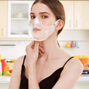 BeiYoYo Durable Clear Face Mask, Reusable Transparent Face Protection, Visible Expression，Breathable and Prevent Glasses Fog (2pcs) Beiyoyo