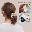 Mommesilk 4 Pack Silk Scrunchies for Curly Hair Sleep Elastic Bobbles for Women Girls Hair Care 100 Silk Hair Ties Band Rope Mommesilk Store