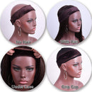 Wig Grip Headbands For Women Edge Saver Wig Headband Wig Bands No Slip Velvet Wig Grip Elastic Stretched 2 Pieces Wig Head Bands With 2 Pieces Wig Caps Hair Wig Nets Stretch Mesh Gbrand