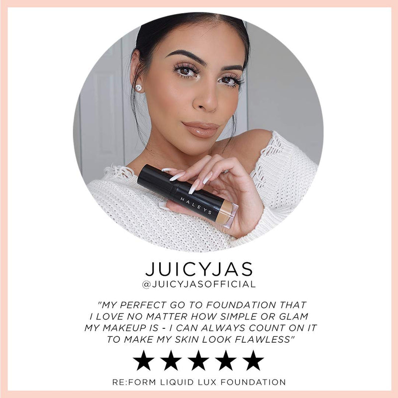 HALEYS RE:FORM Liquid Lux Foundation (2.50) Vegan, Cruelty-Free Foundation Makeup - Even Skin Tone and Cover Blemishes & Imperfections with a Luminous Finish for Long-Lasting Wear HALEYS Store