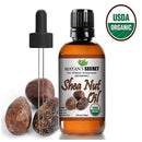 Shea Nut Oil USDA Certified Organic Natual Undiluted Cold Pressed for Skin Hair Lips and Nails Mayan's Secret