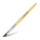 Americanails Faux Kolinsky Cruelty-Free Acrylic Nail Brush For Liquid & Powder, Synthetic Nanofiber Bristles, Professional Salon Quality, Extra Smooth Application, Natural Bamboo Handle - Oval, 12 AMERICANAILS .COM