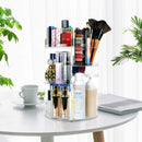 sanipoe 360 Spinning Makeup Organizer, Lazy Susan Rack Cosmetic Carousel Storage Shelf, Great for Countertop and Bathroom, Clear sanipoe